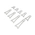 Universal SDHQ Built Stainless Steel Exhaust Hanger Tabs | For 2.5" Diameter Tubing