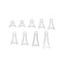 Universal SDHQ Built Stainless Steel Exhaust Hanger Tabs | For 3.5" Diameter Tubing