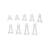 Universal SDHQ Built Stainless Steel Exhaust Hanger Tabs | For 3" Diameter Tubing