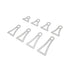 Universal SDHQ Built Stainless Steel Exhaust Hanger Tabs | Flat Base