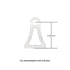 Universal SDHQ Built Stainless Steel Exhaust Hanger Tabs | Flat Base