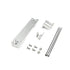 2011-2016 Ford Super Duty SDHQ Built Dual Battery Billet Battery Hold Down Kit display of included parts and hardware