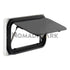NomadicArk ACG13-700300-ABB Universal Double-Pane Slim Glass-Acrylic Window - Black