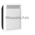NomadicArk ACG13-500450-AB Universal Double-Pane Slim Glass-Acrylic Window - White