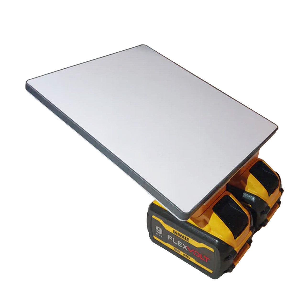 Tool battery adapter base used to power Starlink Mini