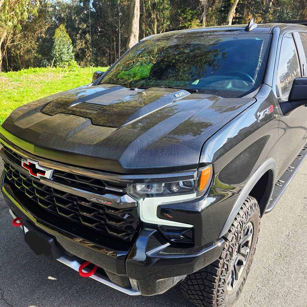Chevrolet-Silverado-1500-Lensun-45W-Hood-Solar-Panel-4