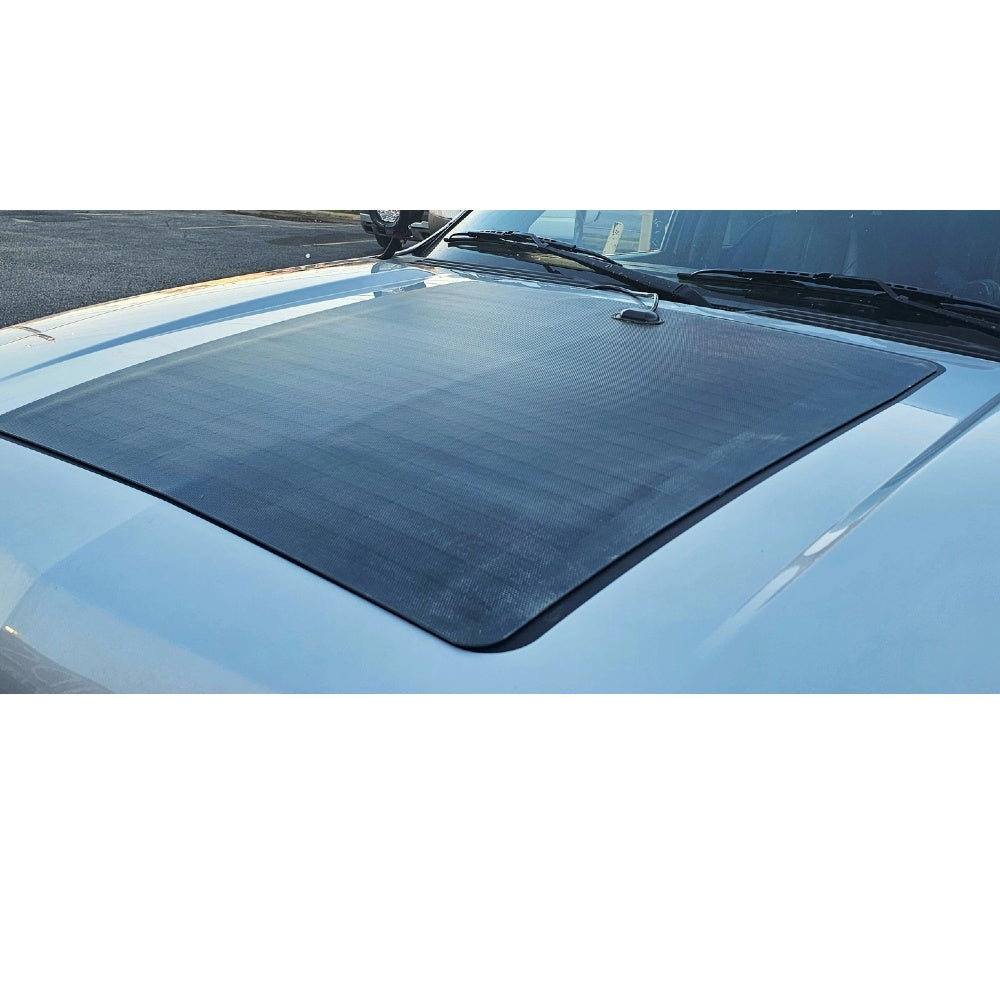 Chevrolet_Suburban_Lensun_100W_Hood_Flexible_Solar_Panel-1