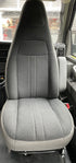Grey Chevy Seat with metal swivel base