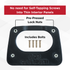 ADR Concepts Interior Backing Plate for Scanstrut DS-HDMULTI Cable Seal - Builder Pack
