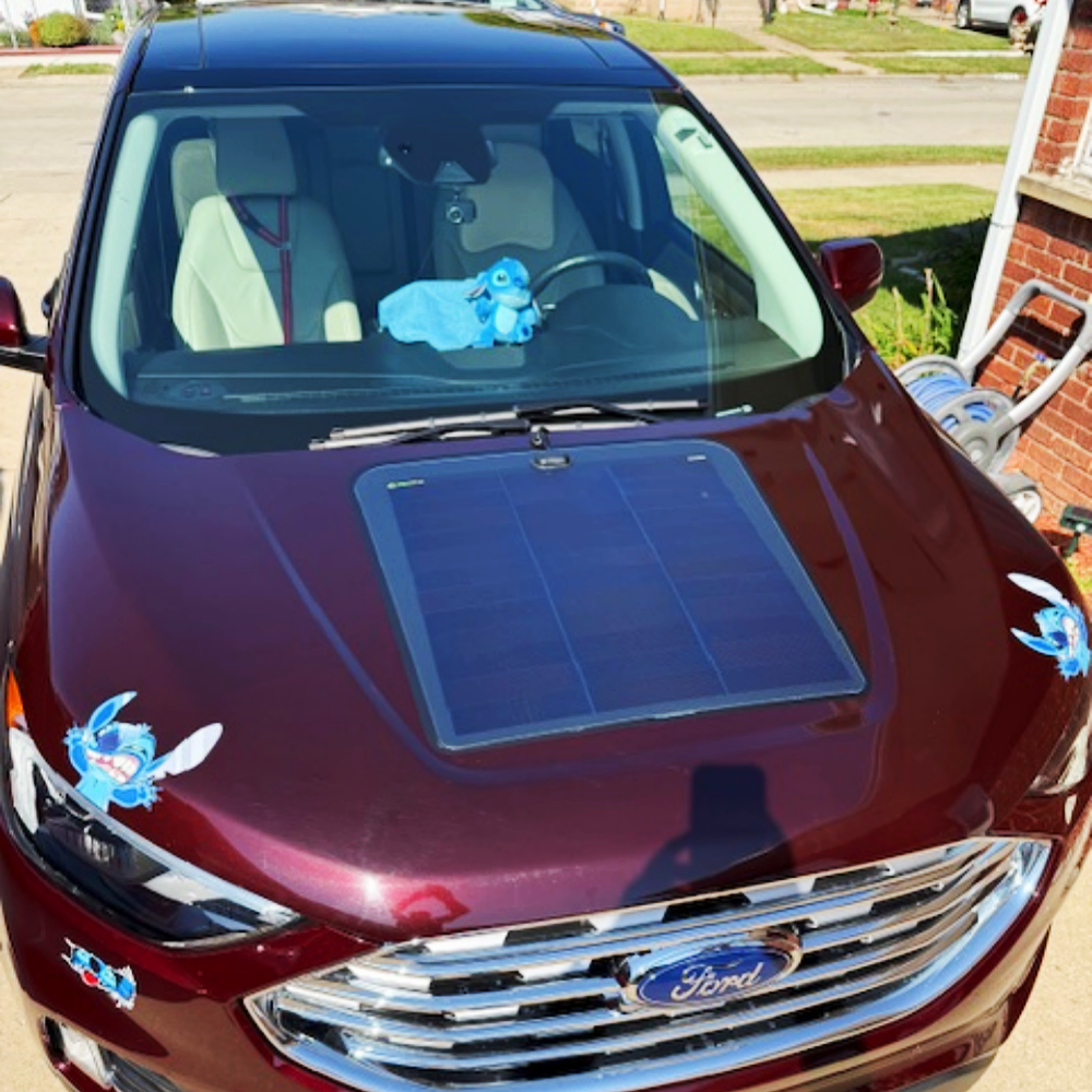 Ford_Edge_Lensun_75W_Hood_Solar_Panel-1
