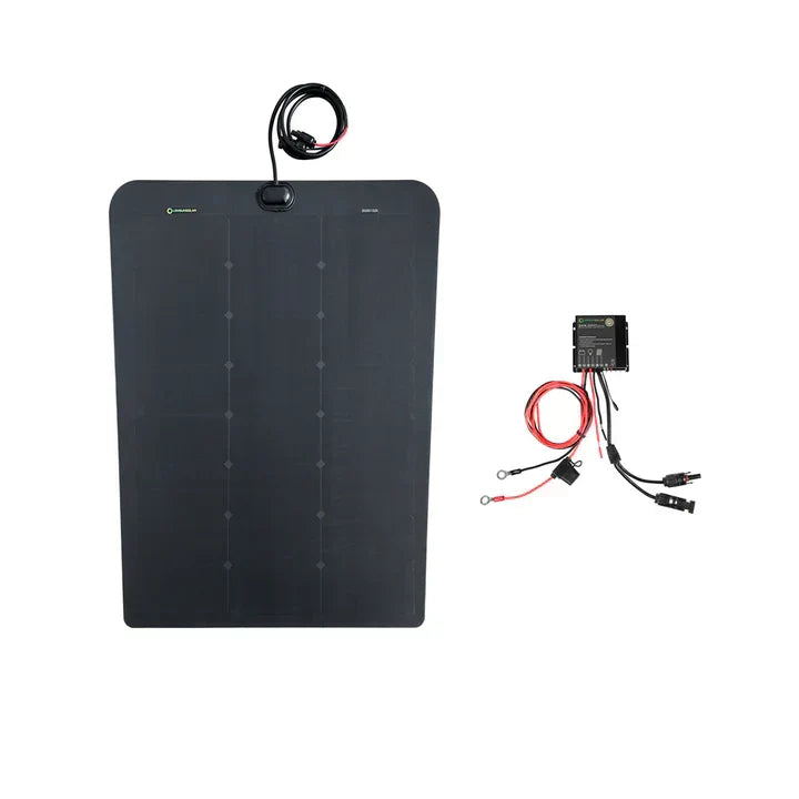 GMC-Sierra-1500-Lensun-98W-Hood-Flexble-Solar-Panel-2