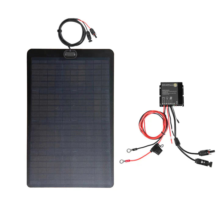GMC-Sierra-Lensun-60W-Hood-Solar-Panel-1