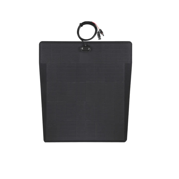 GMC_Sierra_2500HD_Lensun_100W_Hood_Flexible_Solar_Panel_1