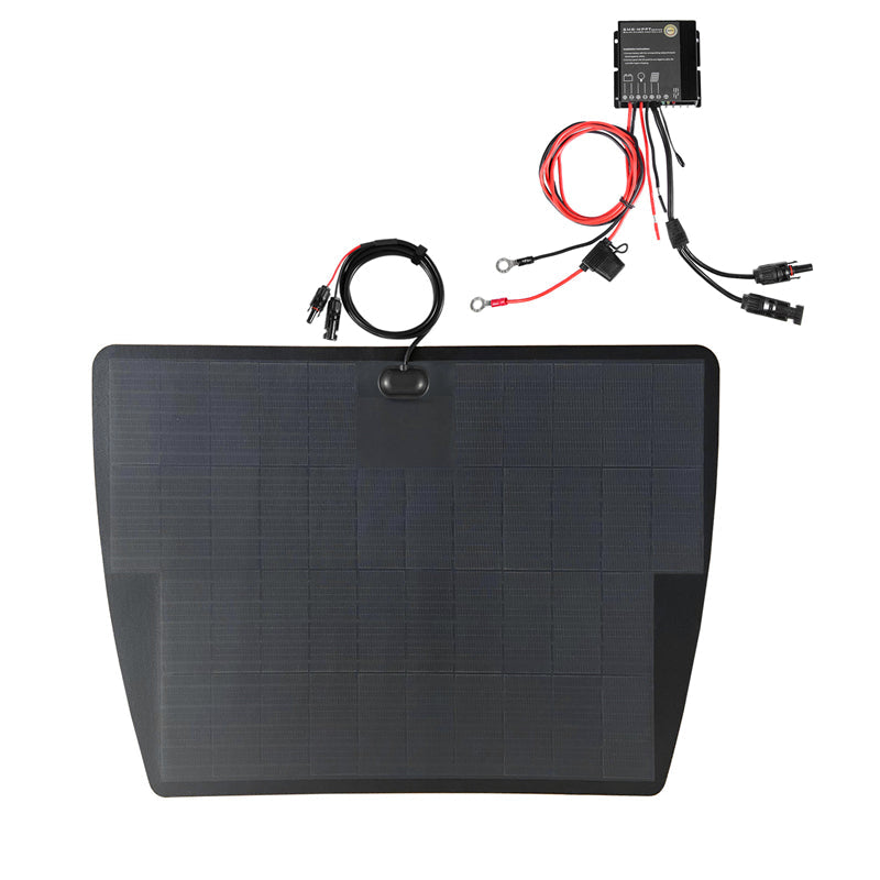 GMC Yukon XL (2000-2014) Lensun 100W 12V Hood Flexible Solar Panel-4