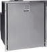 Stainless steel Isotherm Cruise 65 Clean Touch 12V DC and 120V AC refrigerator freezer with right-hand door swing