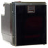 Black gloss acrylic AC/DC 2.3 cubic foot refrigerator/freezer with 4L freezer compartment and right-hand door swing