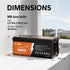 LiTime battery with dimensions and specifications 