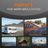 Versatile lithium batteries used for RV, home energy, solar power, off-grid and marine