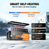 Smart self-heating battery pack for safer low-temp charging in the snow