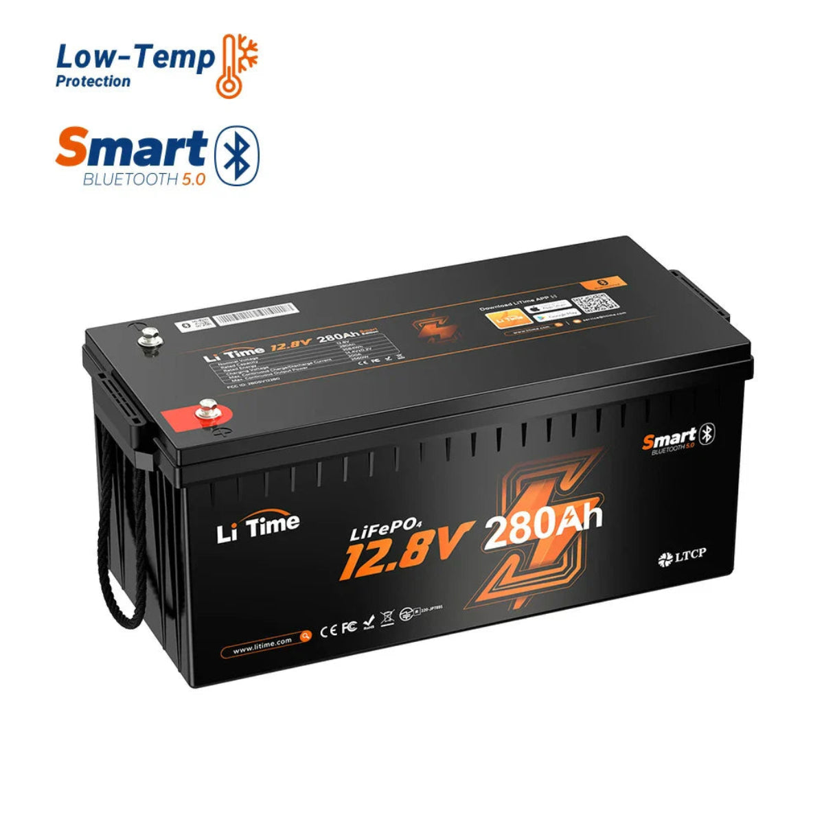 Low-temp, bluetooth lithium battery 