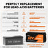 Comparison of LiTime 12V 230Ah Plus LiFePO4 battery and 12V 230Ah lead-acid battery.