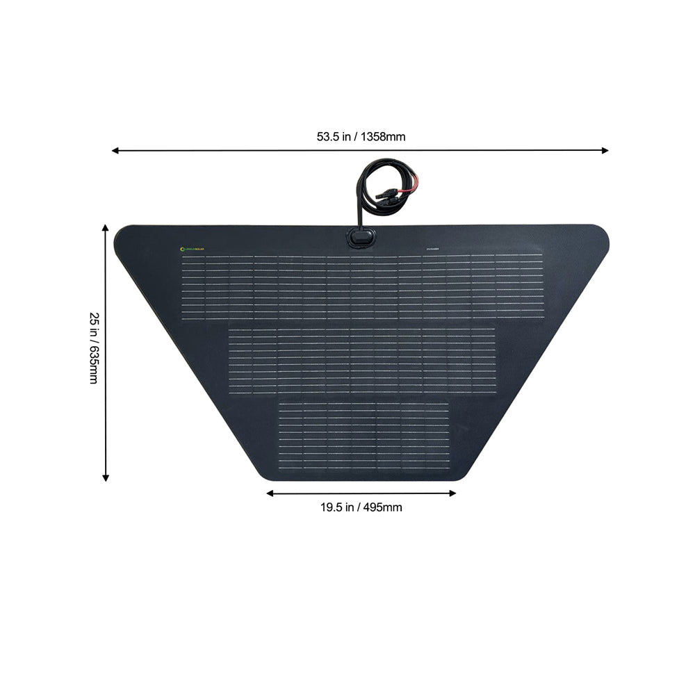 Load_Trail_14k_Dump_Trailer_Tapered_Storage_Box_Lensun_80W_12V_Flexible_Solar_Panel_2