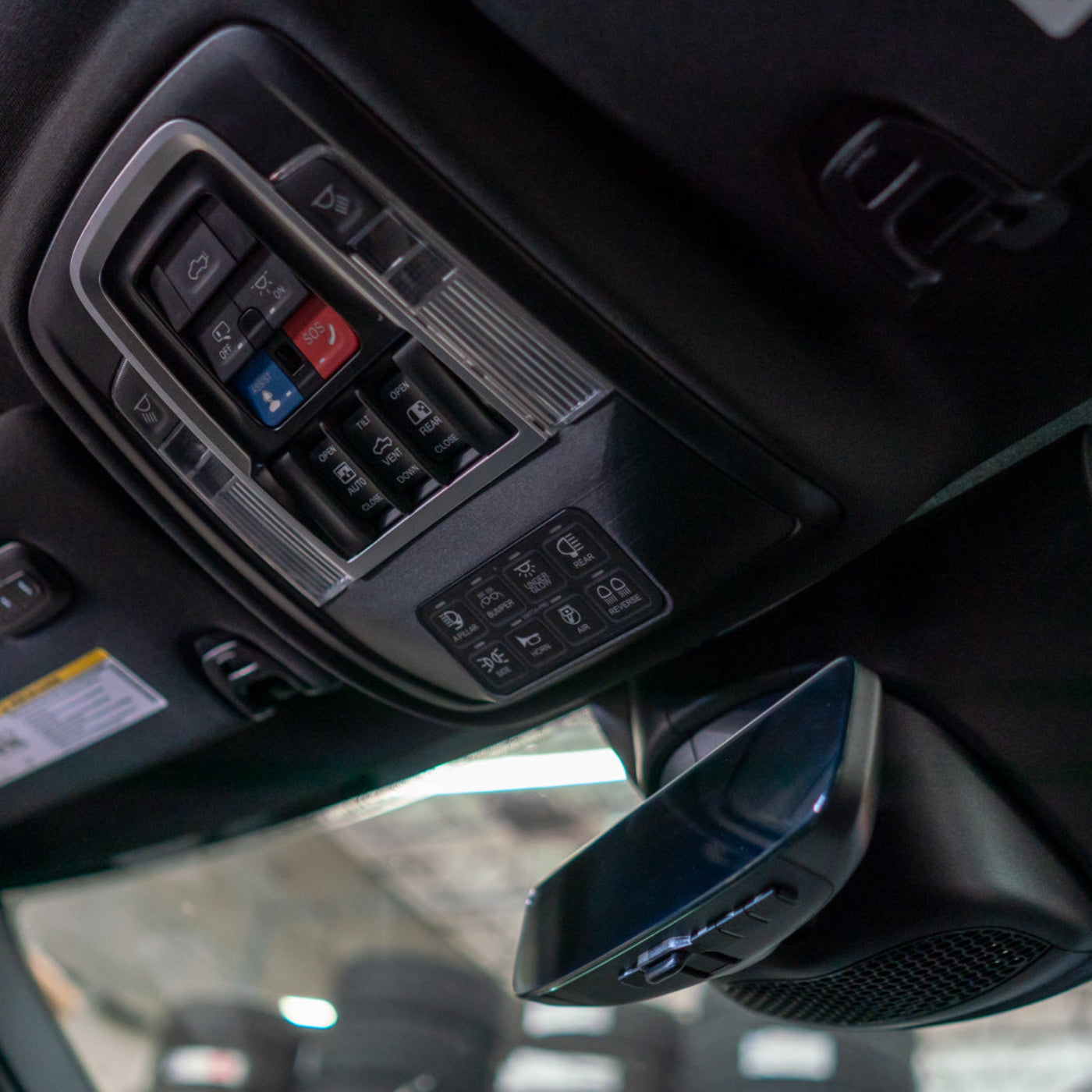 2021-2024 Ram TRX SDHQ Built 3D Printed Sunglass Keypad Mount Conversion installed