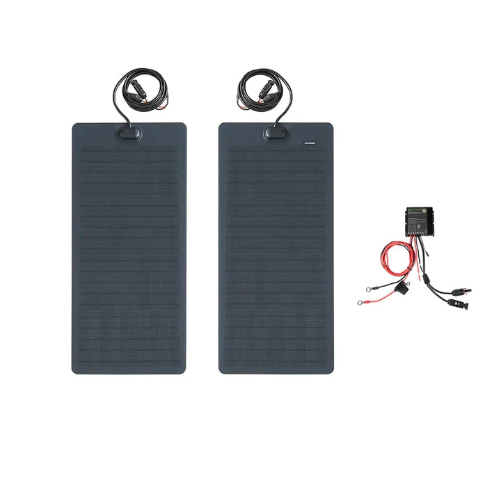 Toyota-Land-Crusier-bj45-Lensun-70W-Bonnet-Solar-Panel-1