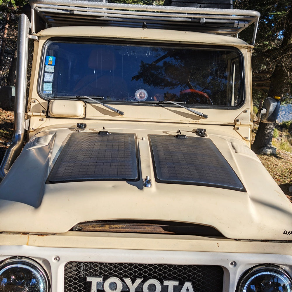 Toyota_Land_Crusier_bj45_Lensun_70W_Bonnet_Solar_Panel-2