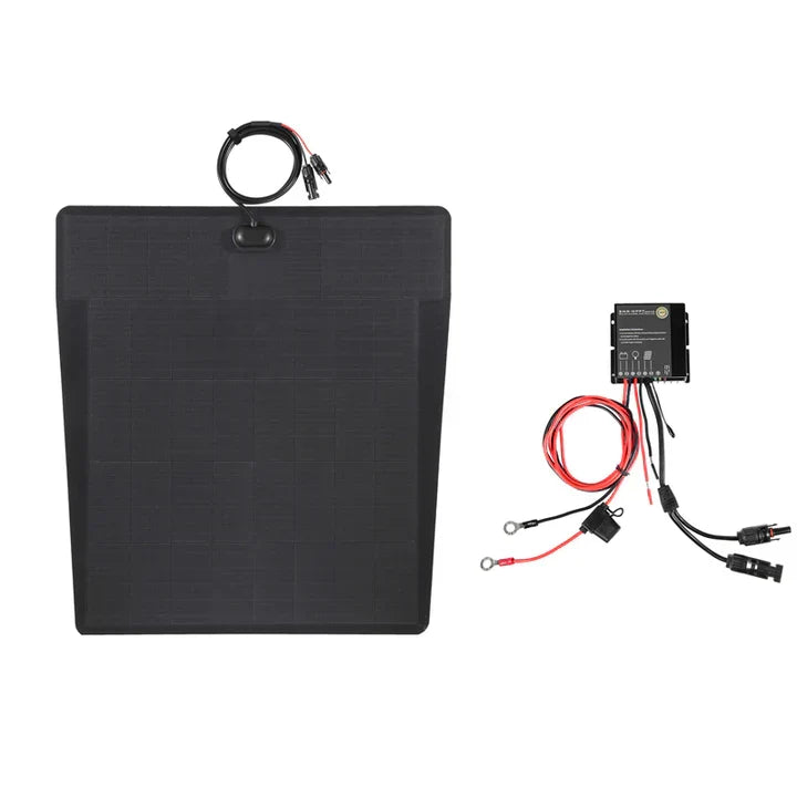 Toyota_Tacoma_Lensun_100W_Hood_Flexible_Solar_Panel