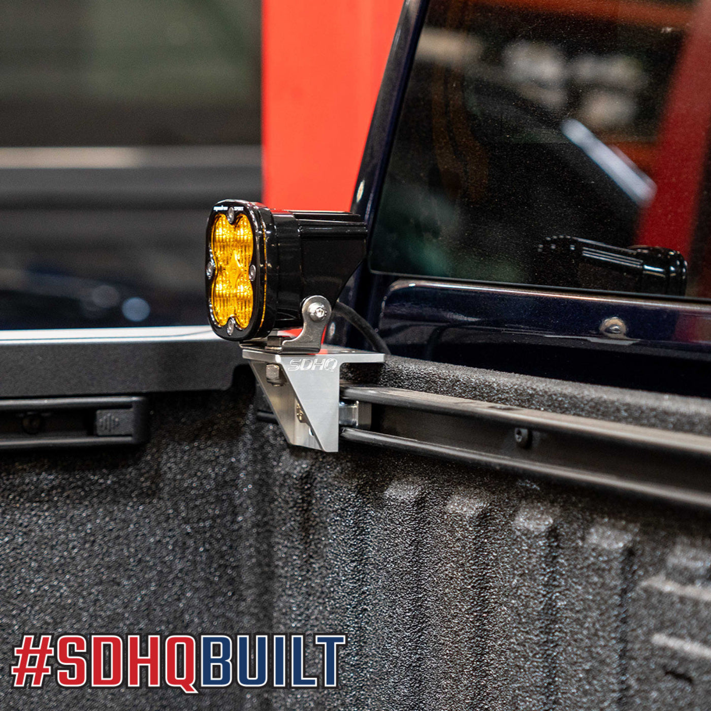 22-25 Toyota Tundra SDHQ Built Billet Chase Light Mounting Kit installed