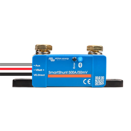 Victron SHU065150050 SmartShunt Battery Monitor W/ IP65 Rating - 500A