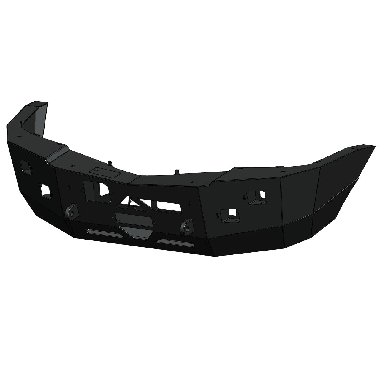 Angled view of Aluminess front bumper for Mercedes Sprinter 