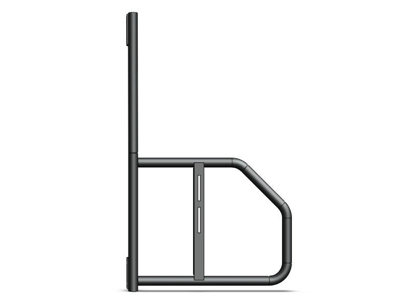 Uninstalled Aluminess rear box and tire rack for Ram ProMaster