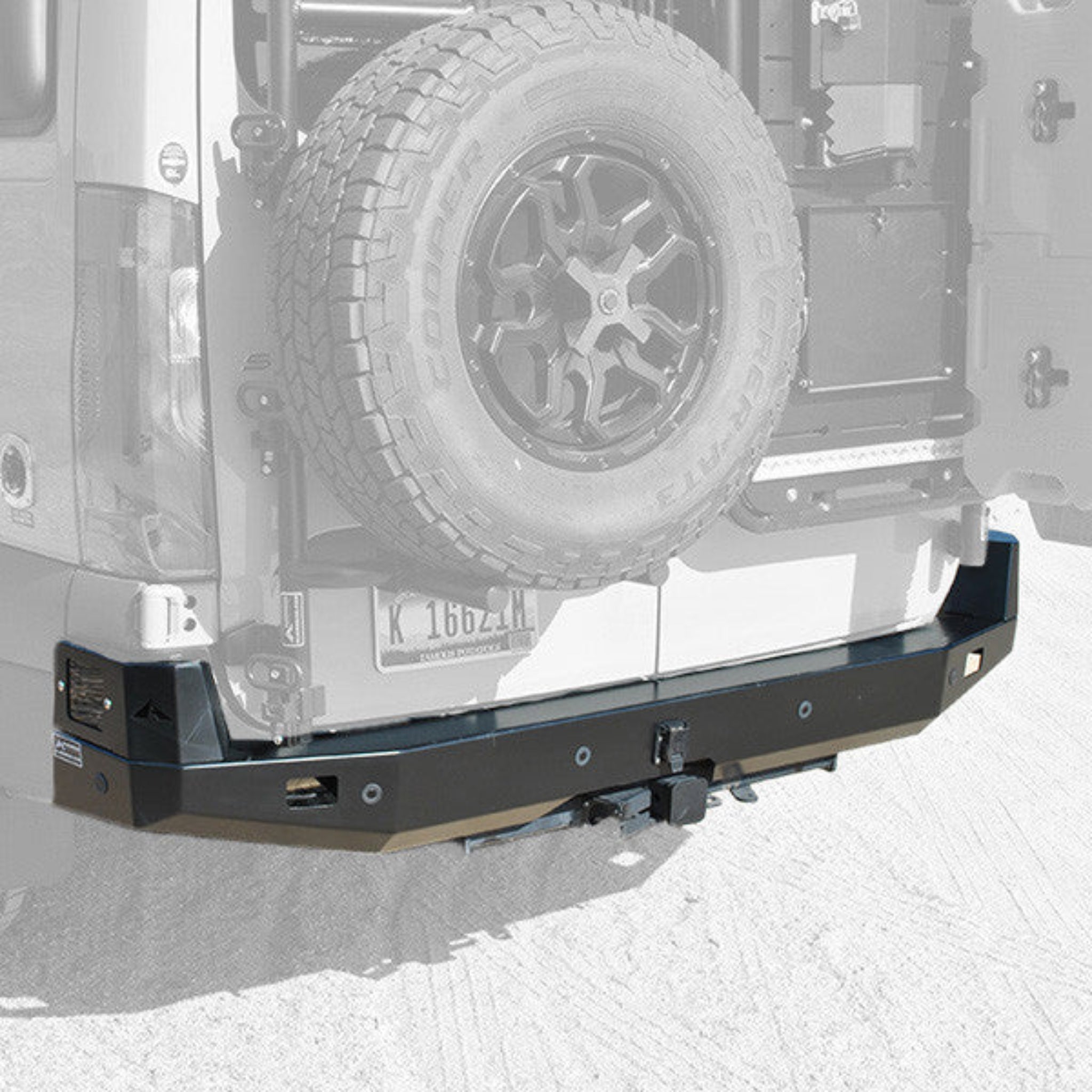 Sprinter rear bumper alignment from angled perspective