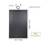 Lensun 150W 12V Black Flexible Solar Panel