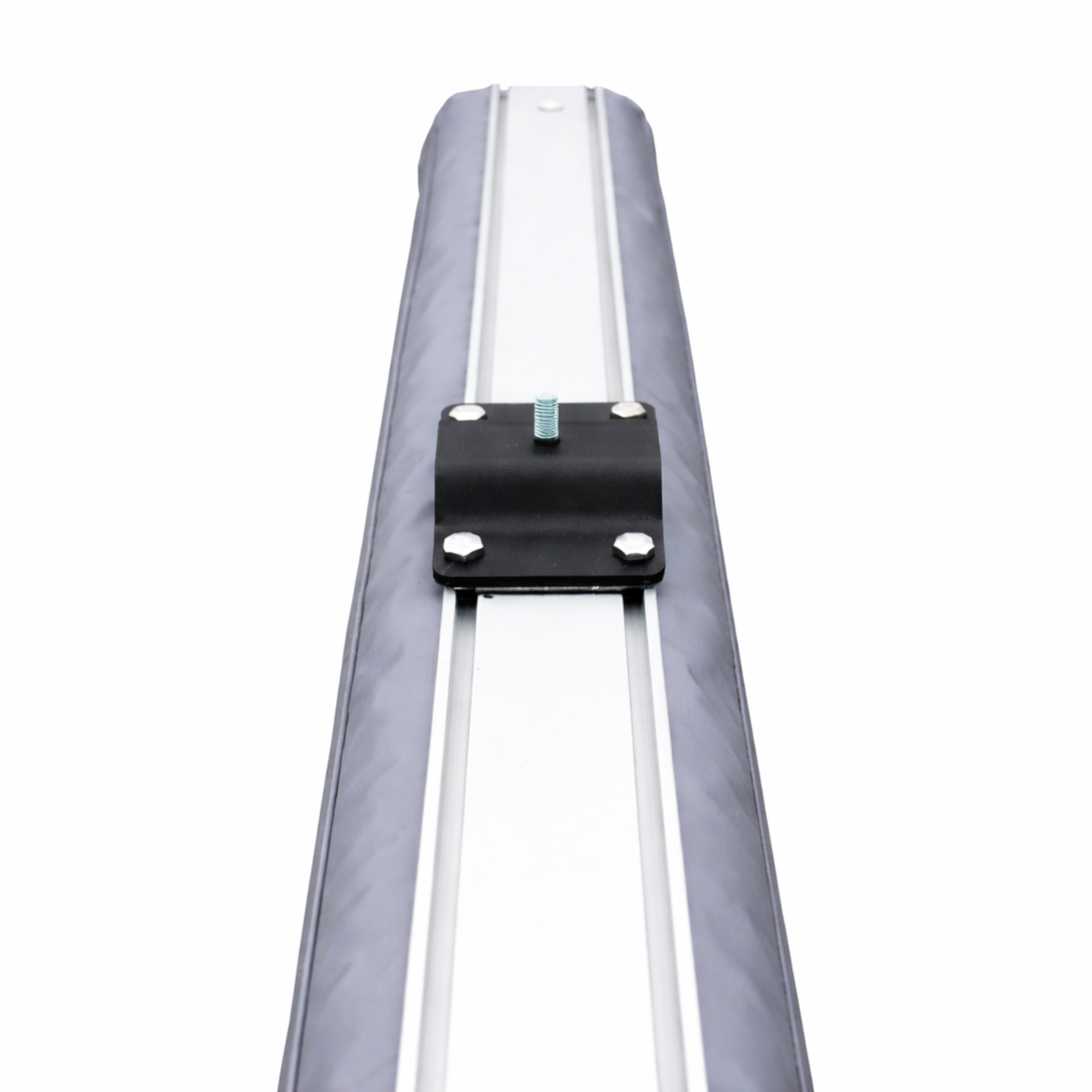 Metal quick-release awning bracket designed for Chevy Astro and GMC Safari vans