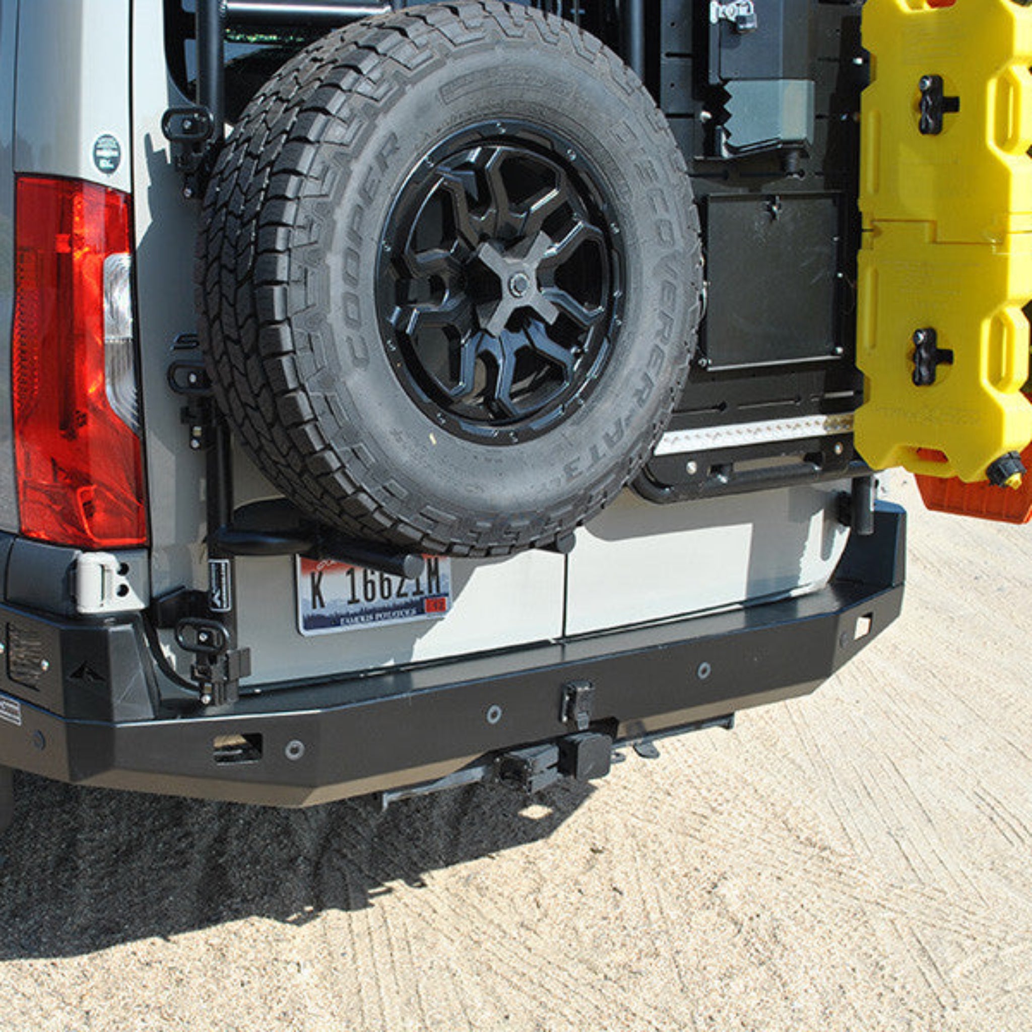 Slimline rear bumper installed on 2019 Mercedes Sprinter