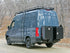 Mercedes Sprinter van traveling with Aluminess rear bumper and storage boxes